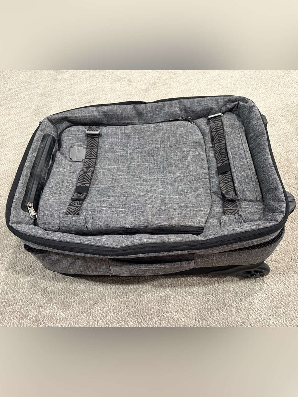 Dakine grey travel suitcase